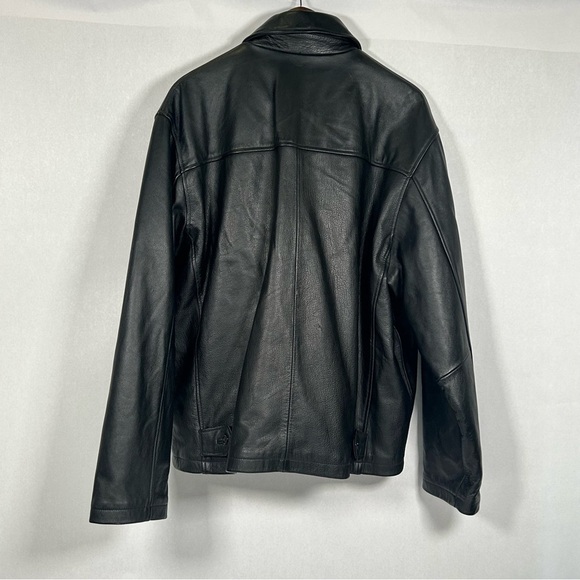 Vintage American Hide & Leather Men's Classic Black Leather Jacket - Picture 2 of 15